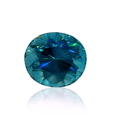 9.48 ct Blue Zircon - Oval