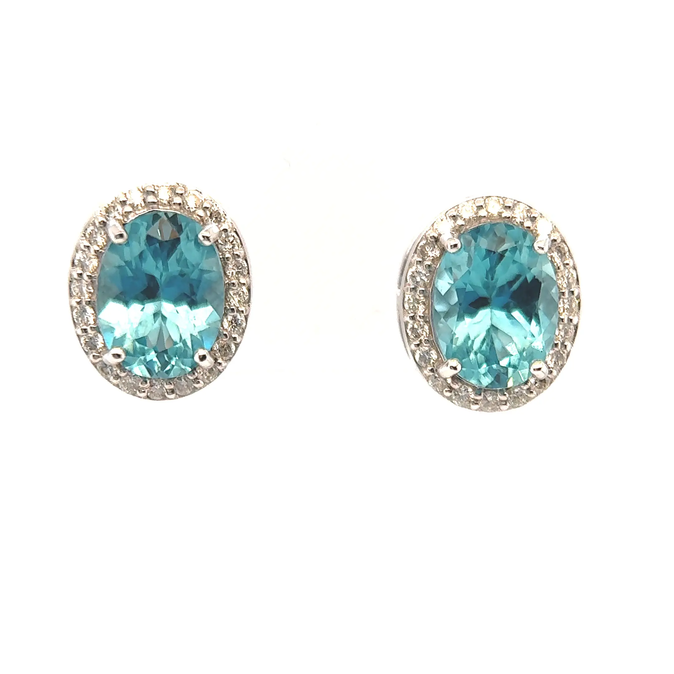 14kt White Gold Apatite Earrings