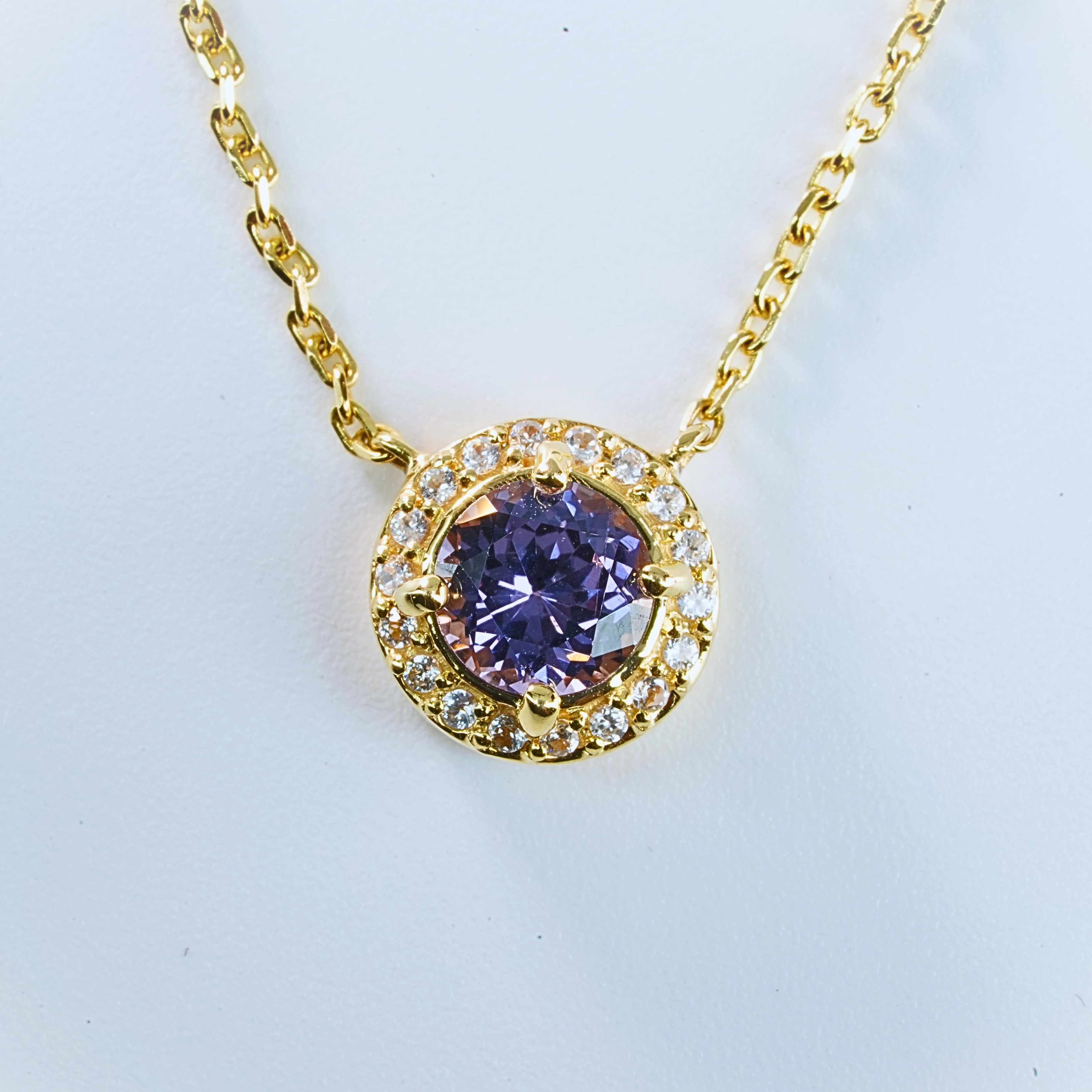 14kt Yellow Gold Spinel Necklace