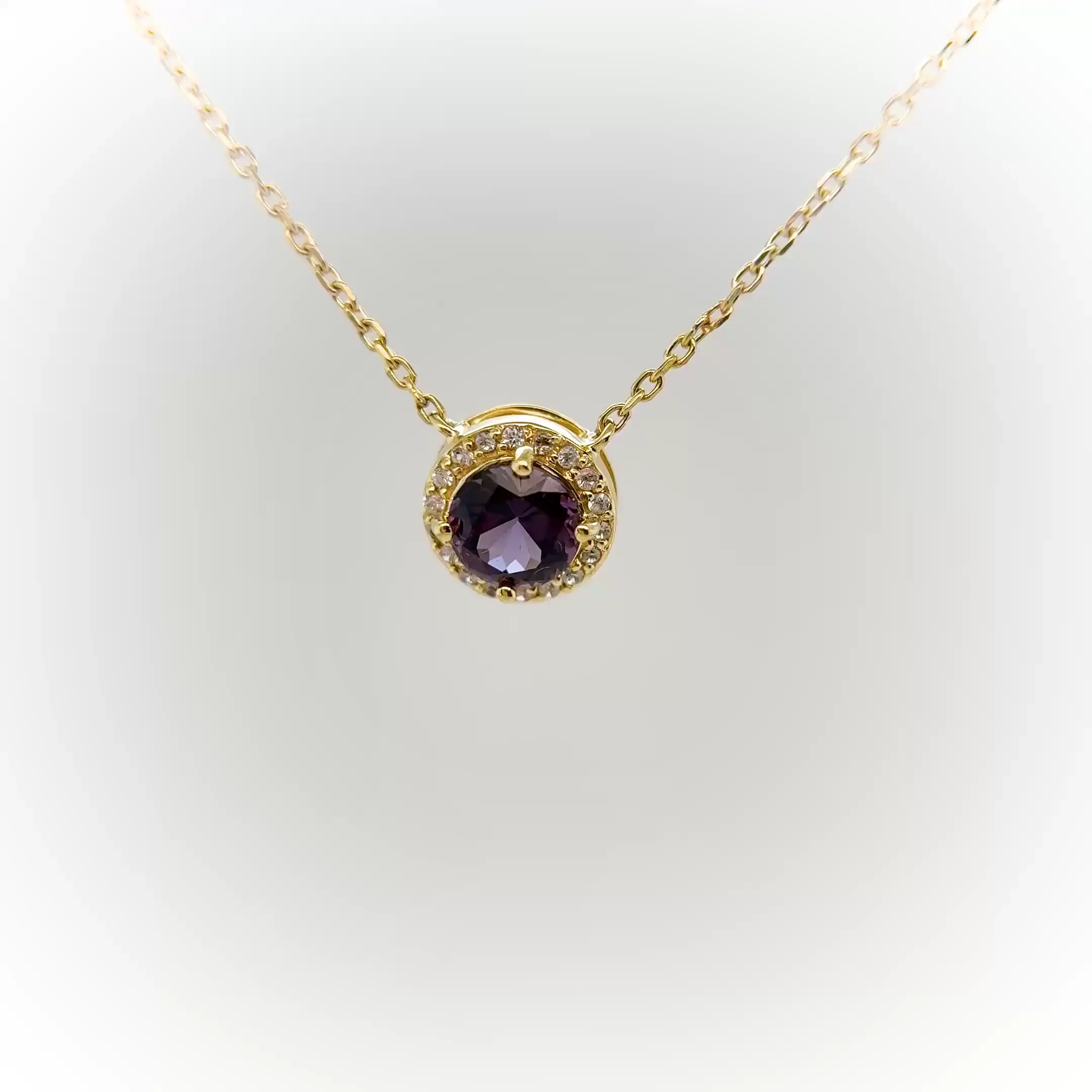 14kt Yellow Gold Spinel Necklace