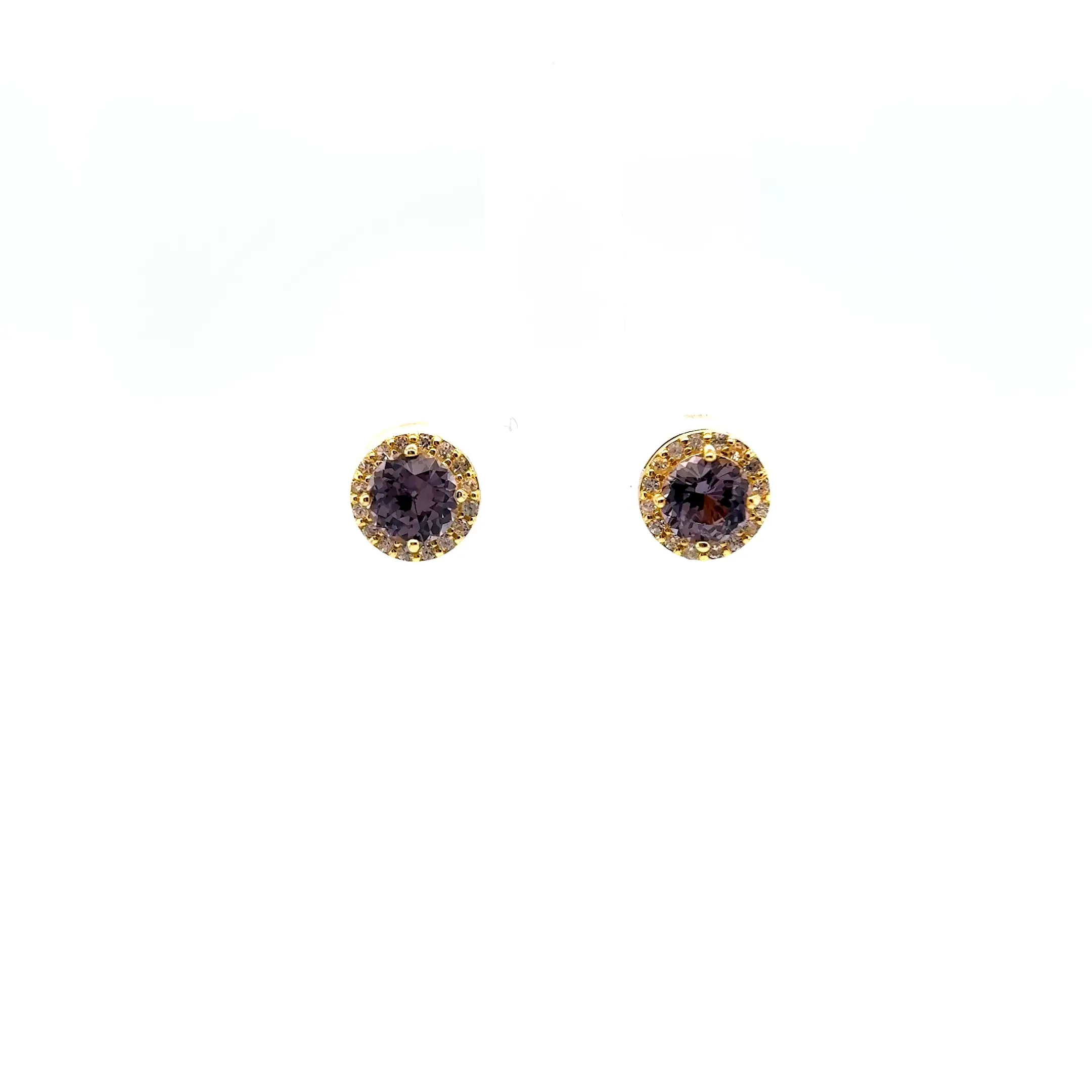 14kt Yellow Gold Spinel Earrings