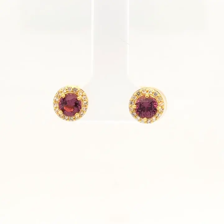 14kt Yellow Gold Spinel Earrings