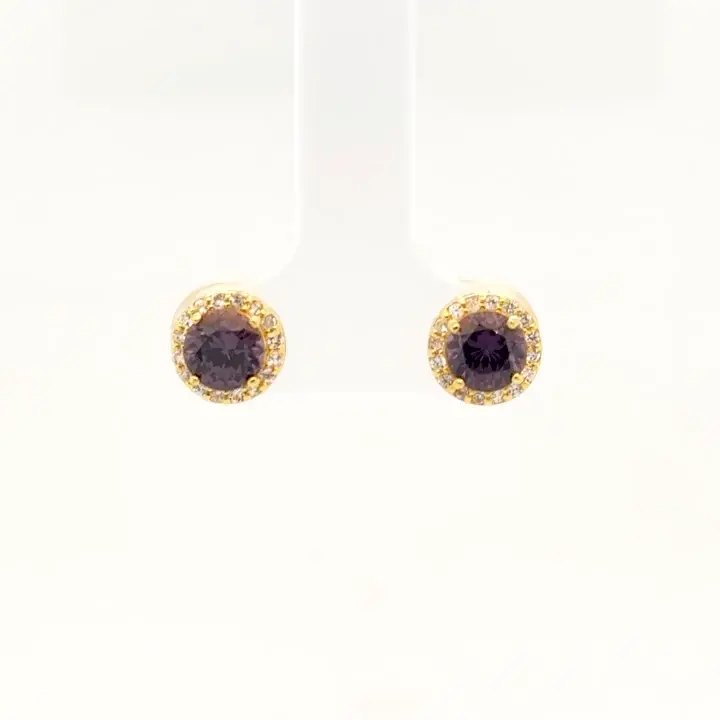14kt Yellow Gold Spinel Earrings