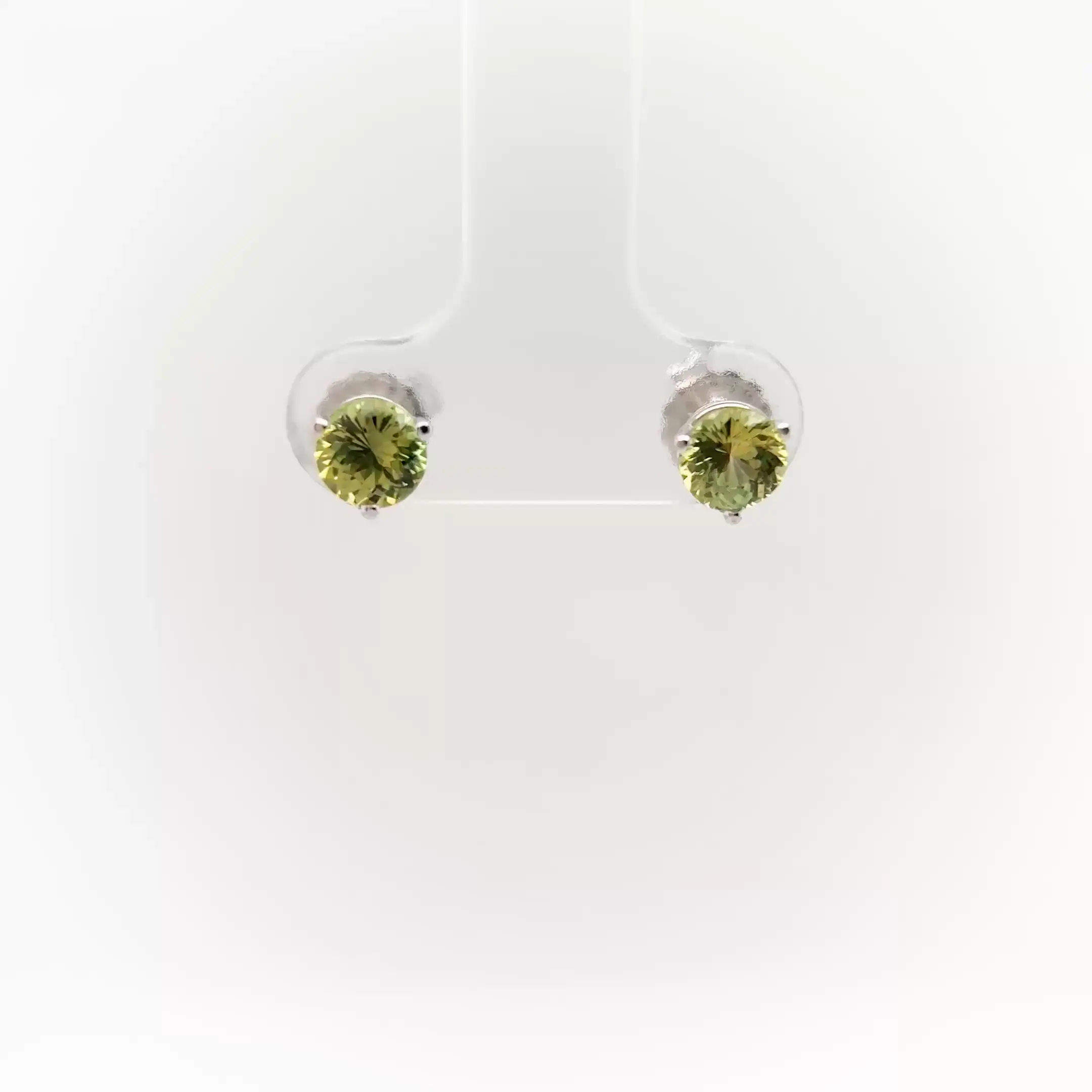 14kt White Gold Sapphire Earrings