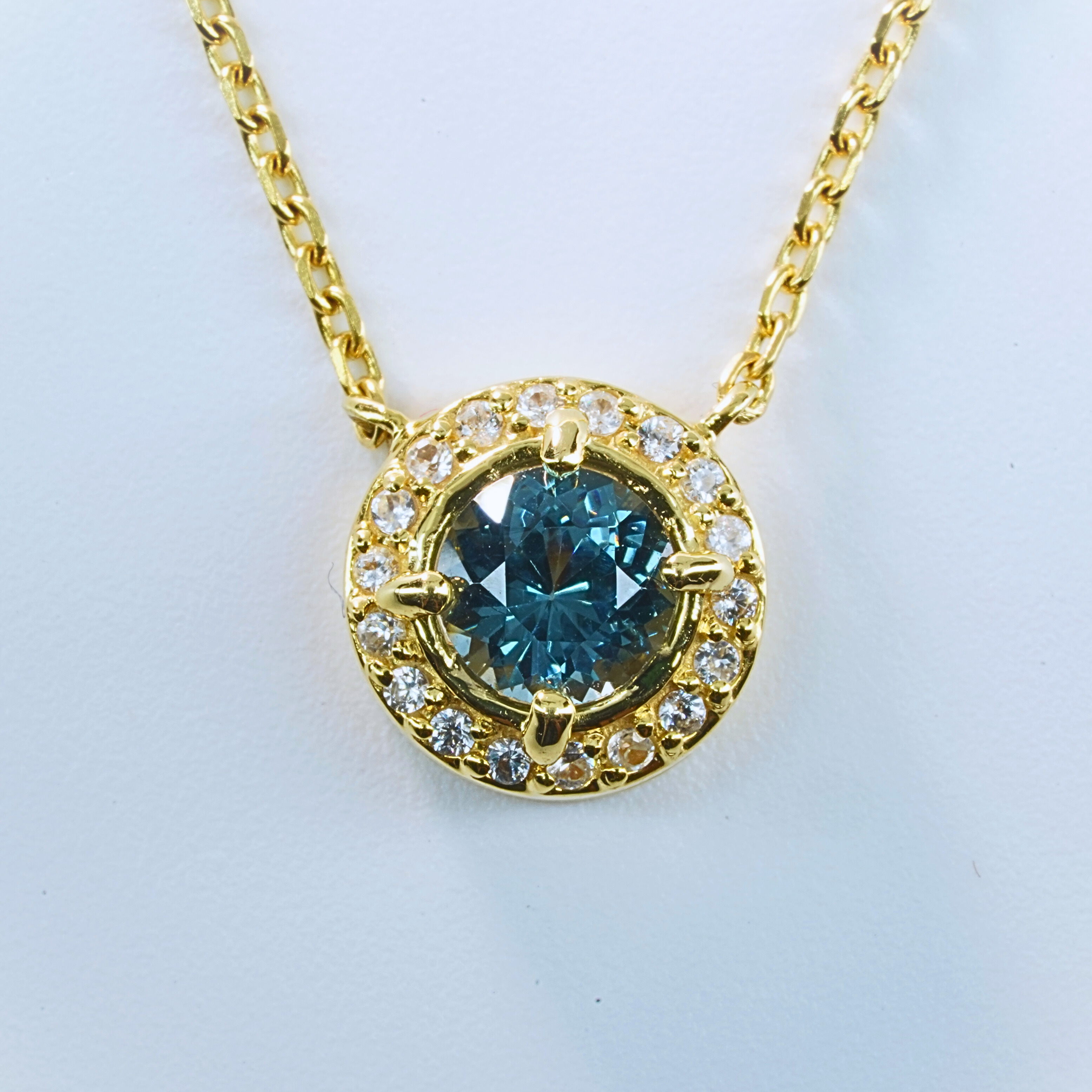 14kt Yellow Gold Spinel Necklace